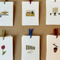 abc mini card with ribbon