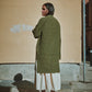 pre-order: agathe long knit jacket in merino wool