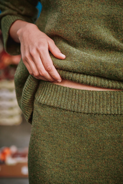 pre-order: augustine long skirt in merino wool