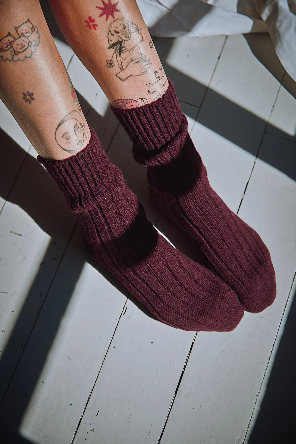 berthe merino wool socks