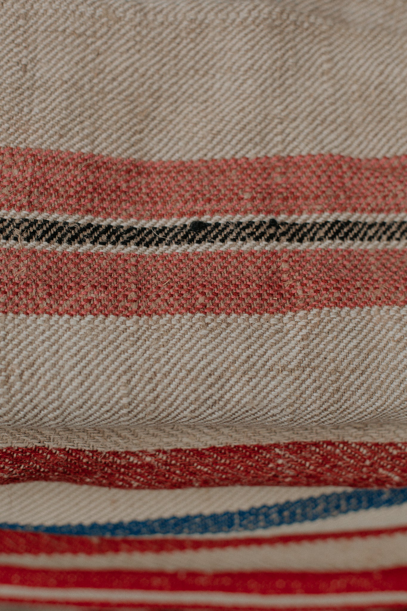 vintage romanian hemp grain sacks