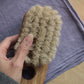 bath brush in oak wood