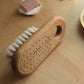 bath brush in oak wood