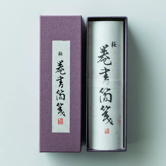 boxed washi scroll sakura