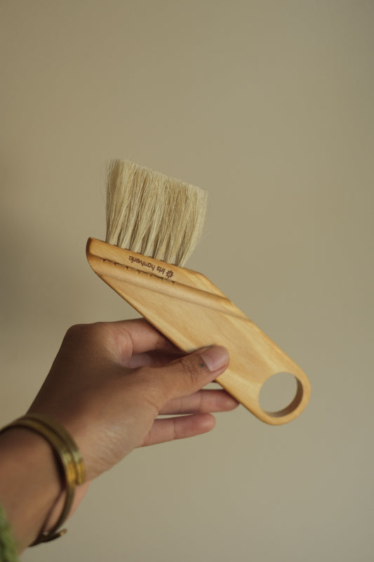 pastry brush in oiled birch