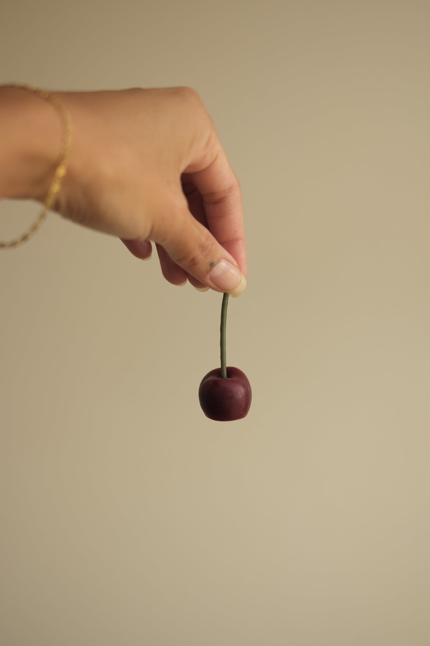 cherry shaped candle