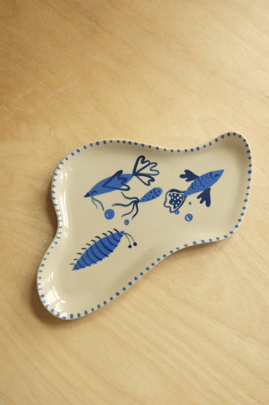 aquatic creatures irregular mini platter