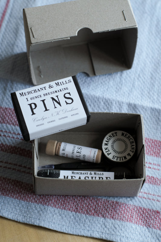 essential sewing kit in handsome box