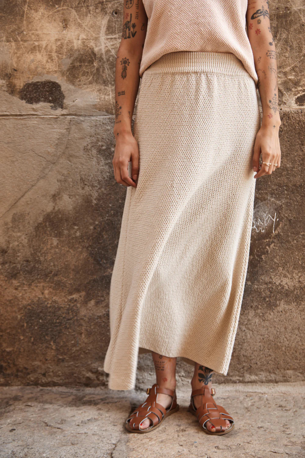 pre-order: gilda long skirt in organic cotton