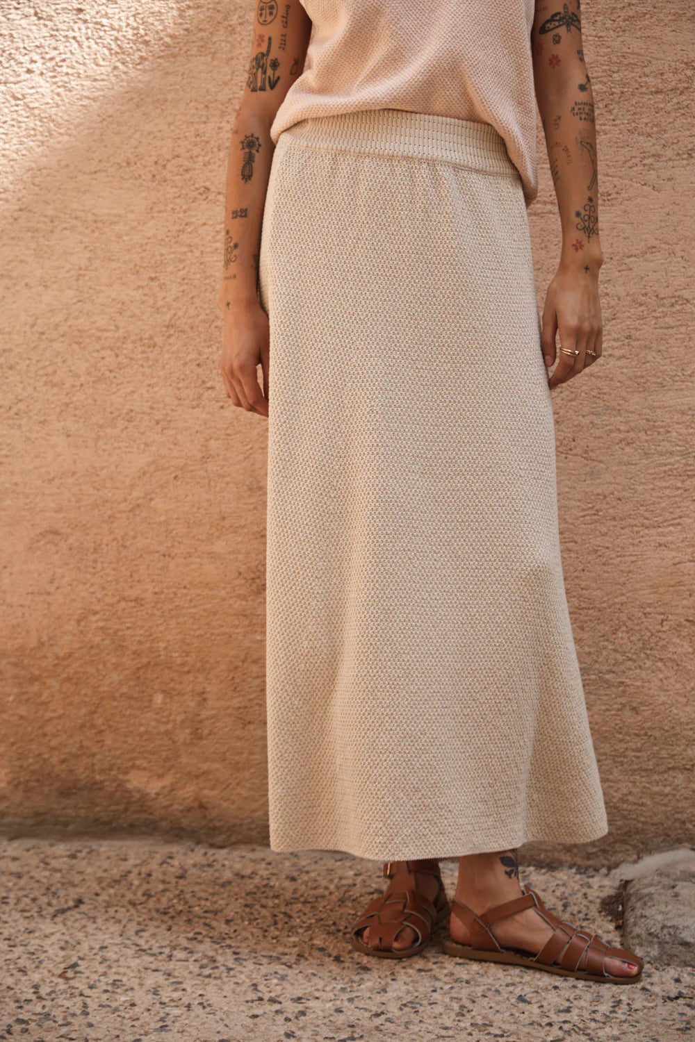 pre-order: gilda long skirt in organic cotton