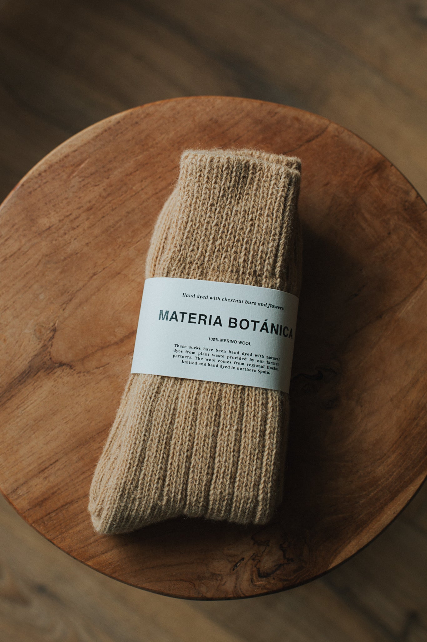 thick merino wool socks - botanically hand-dyed