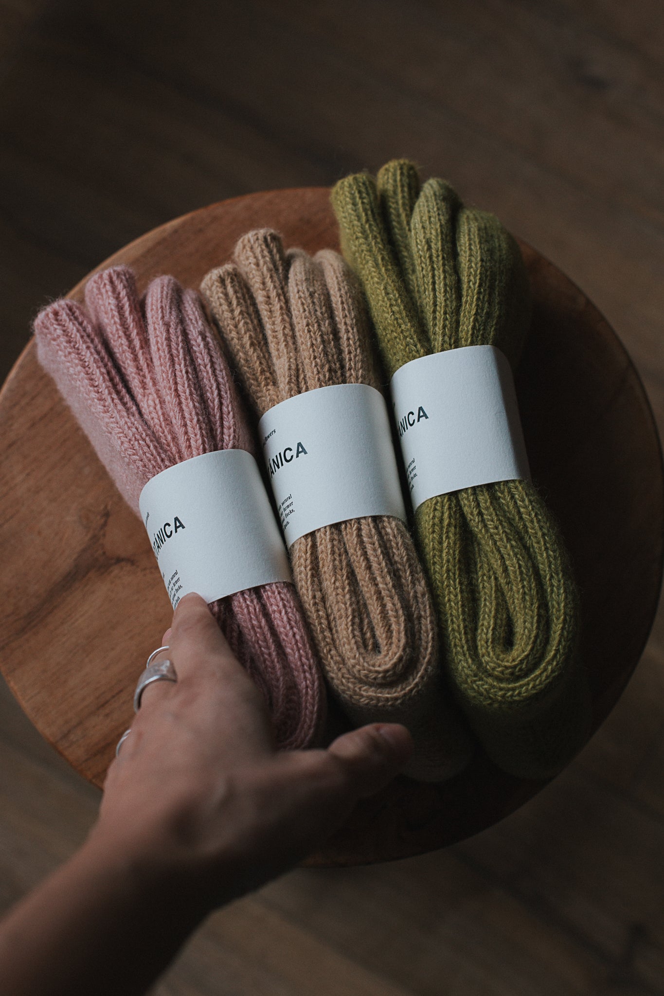 thick merino wool socks - botanically hand-dyed