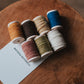 set of 7 embroidery threads - botanically hand-dyed pure merino wool