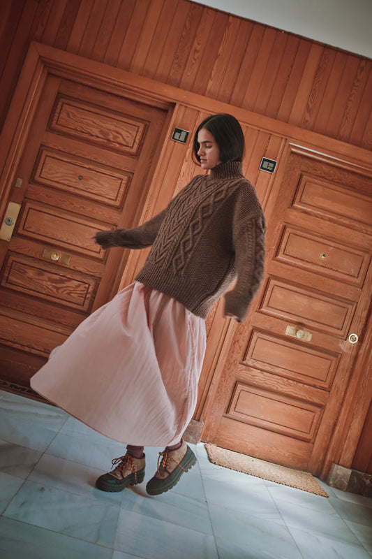 pre-order: gwenaelle merino wool turtleneck sweater