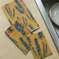 set of three beeswax wraps - blueweed design