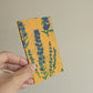 set of three beeswax wraps - blueweed design