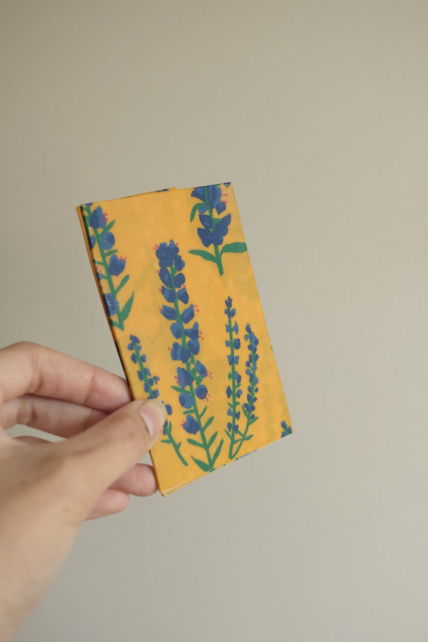 set of three beeswax wraps - blueweed design