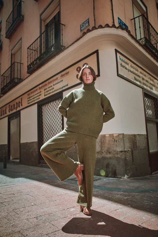 pre-order: helene knit pants in merino wool