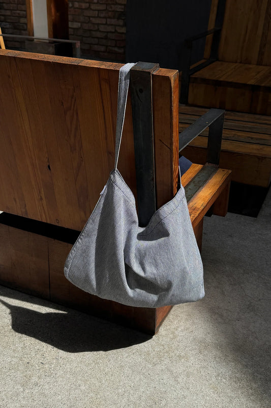 happy carry bag - blue stripes