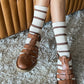 striped boyfriend socks