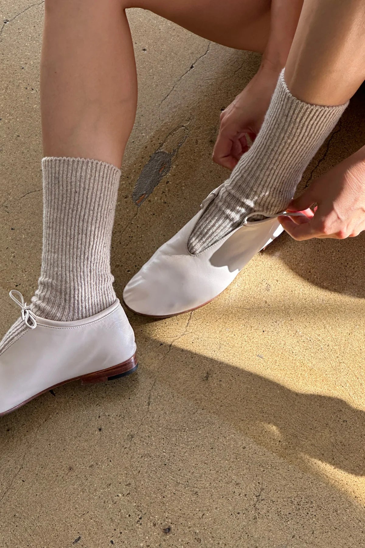 winter sparkle wool socks