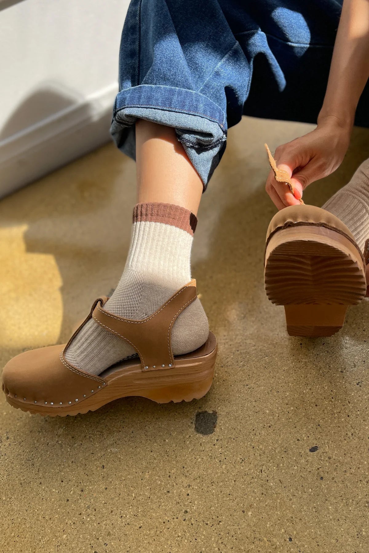 color block girlfriend socks