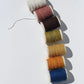 set of 7 embroidery threads - botanically hand-dyed pure merino wool