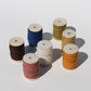set of 7 embroidery threads - botanically hand-dyed pure merino wool