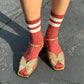 her varsity socks