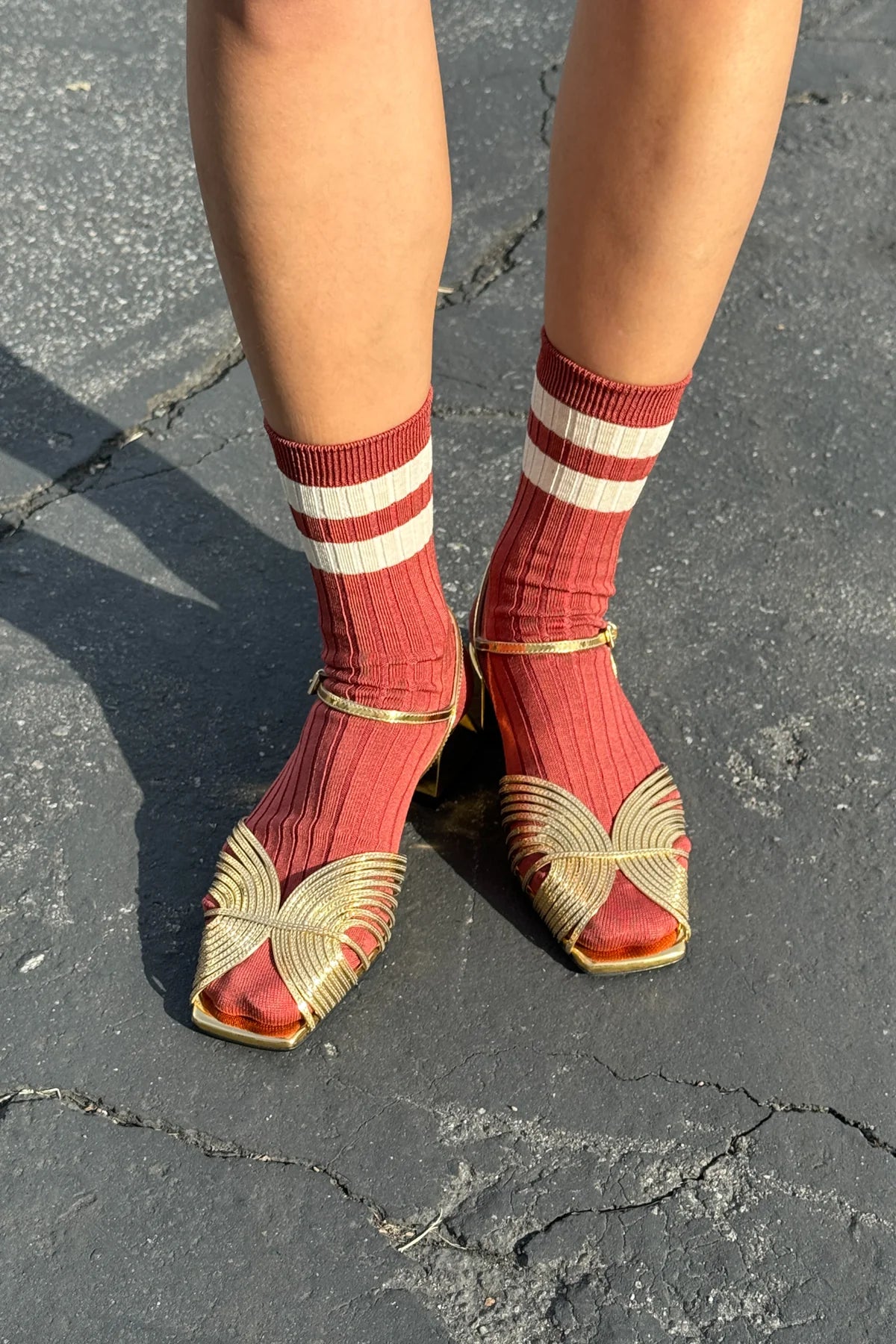 her varsity socks