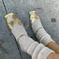 winter sparkle wool socks