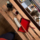 dustpan in red metal