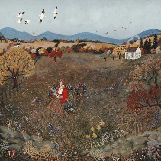 i agree with the leaves postcard