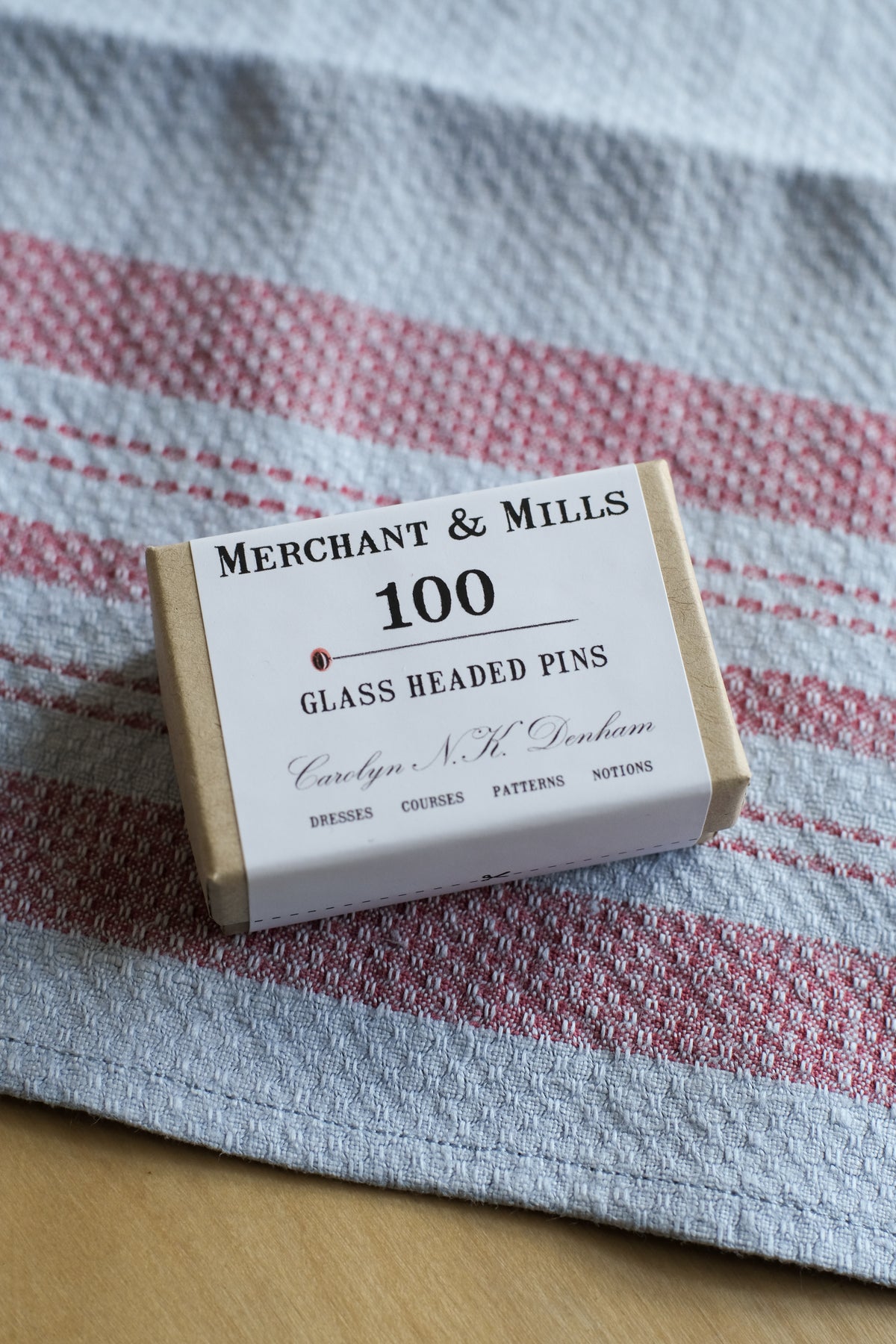 glass headed pins - set of 100 assorted colors