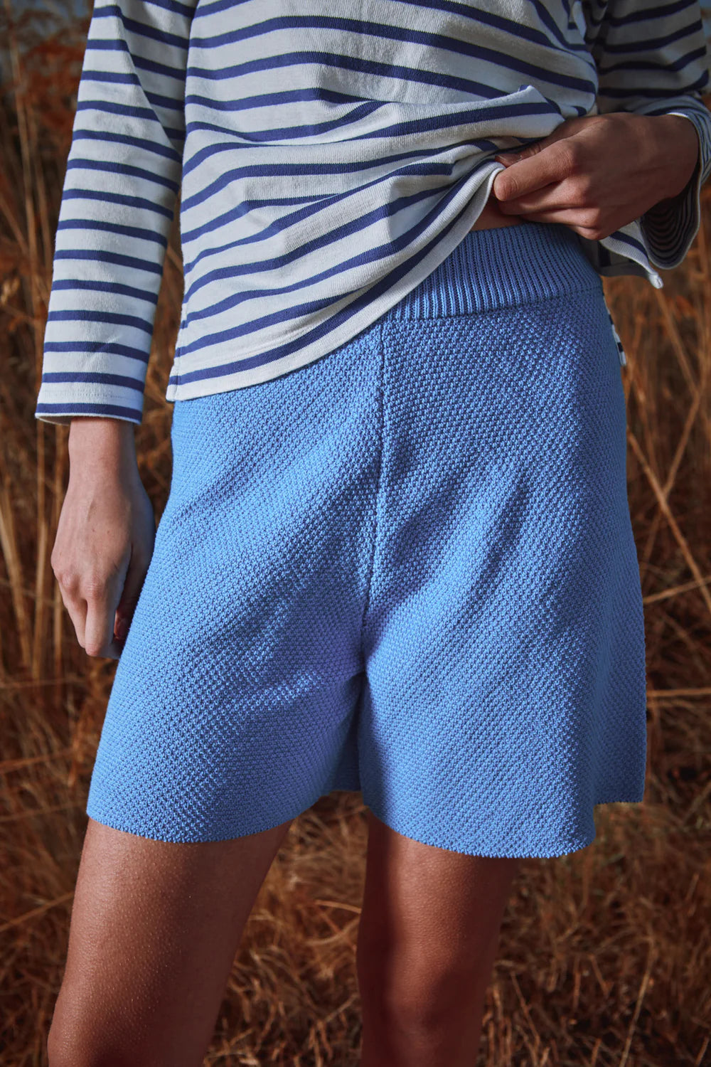 pre-order: jane slim-fit shorts in organic cotton