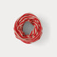lambswool lace funnel neck warmer poppy & oatmeal