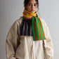 vertical stripe multicolor scarf