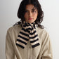 pointelle stripe scarf