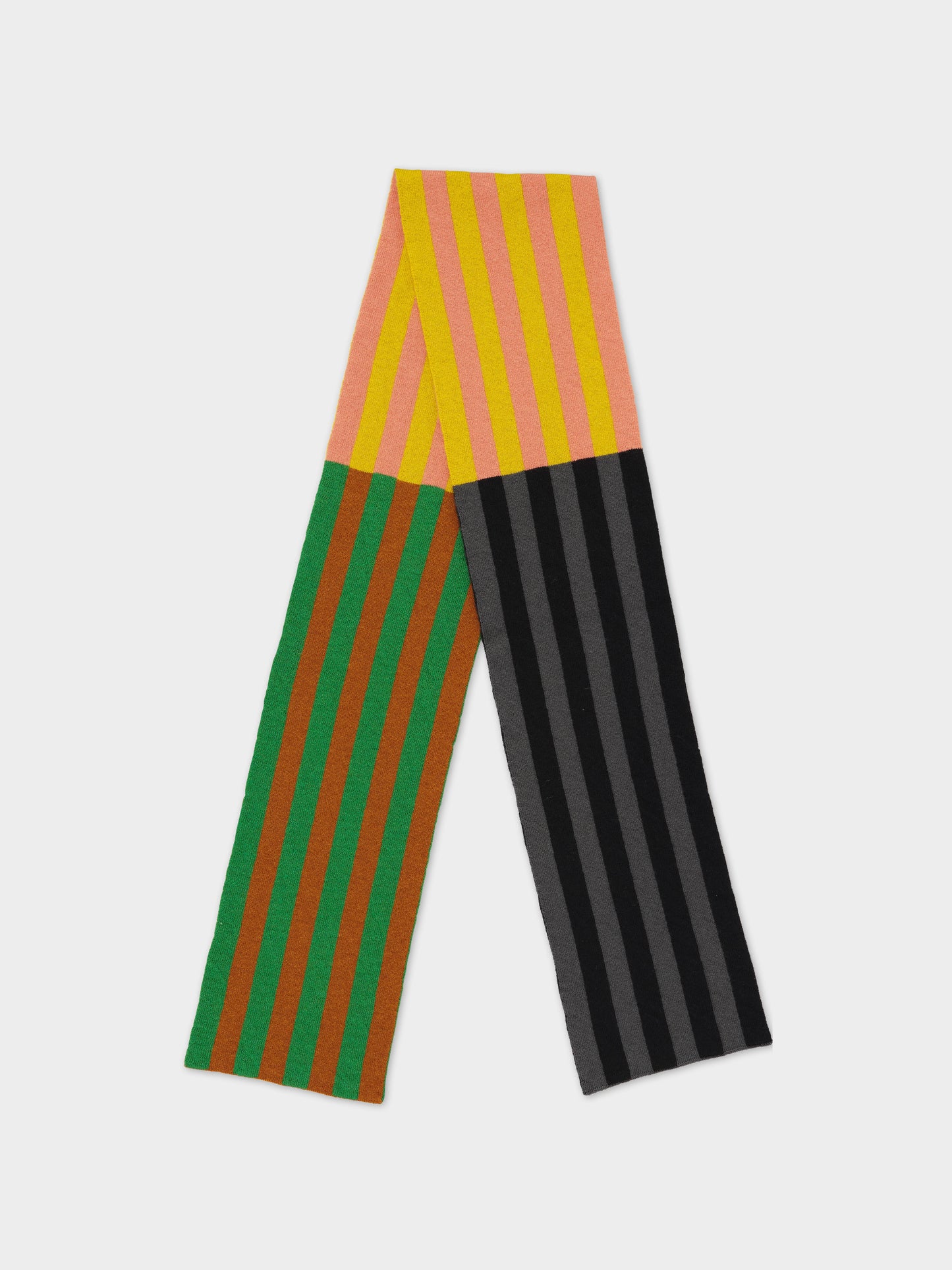 vertical stripe multicolor scarf