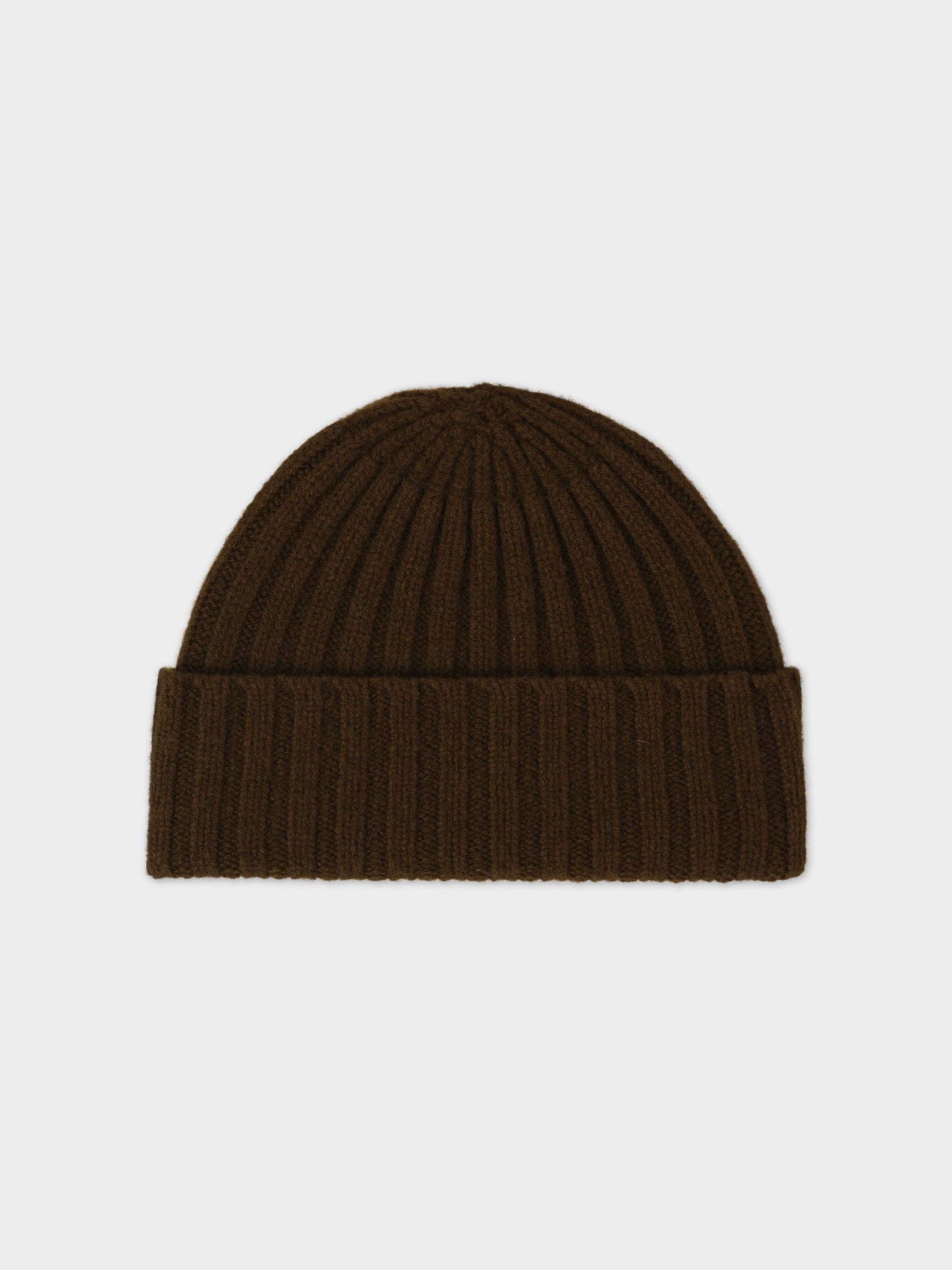 plain ribbed hat in lambswool