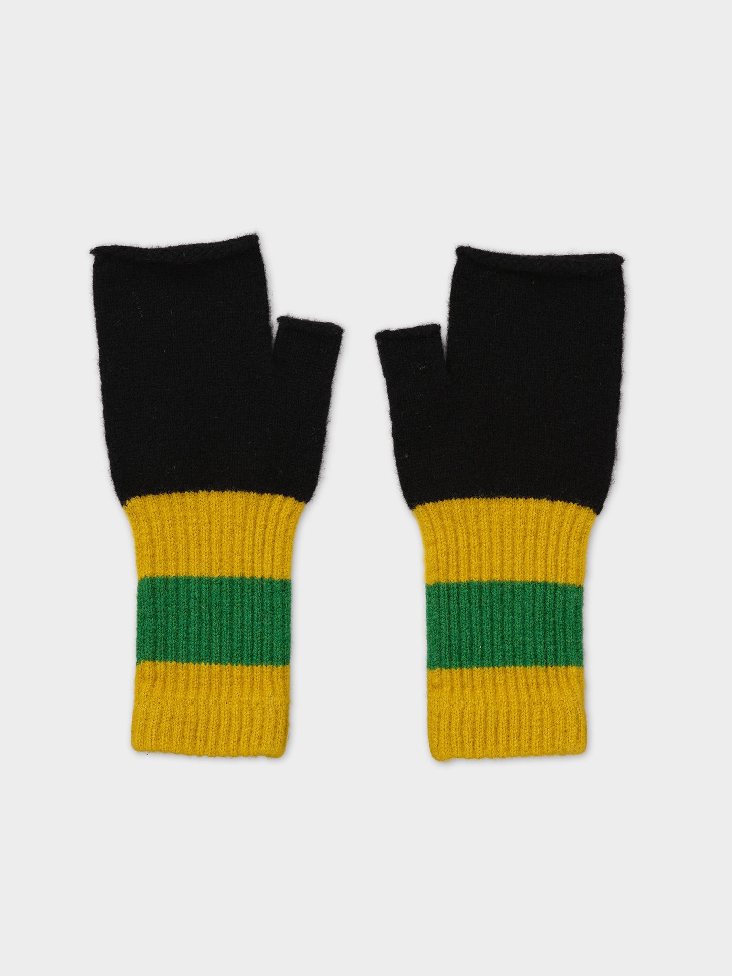 half mittens in felted lambswool