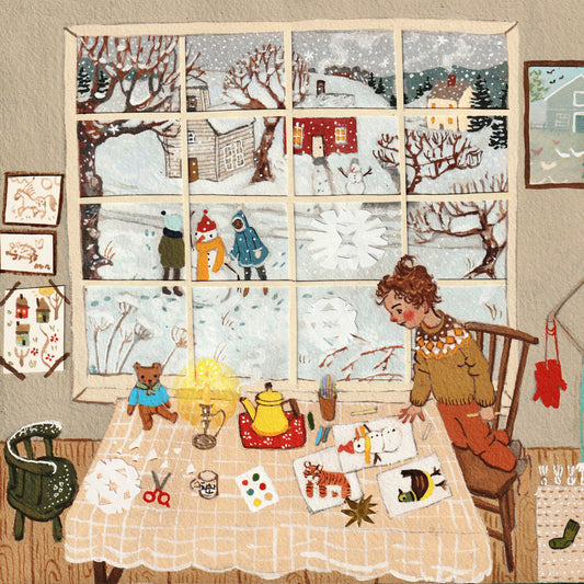 winter crafts art print