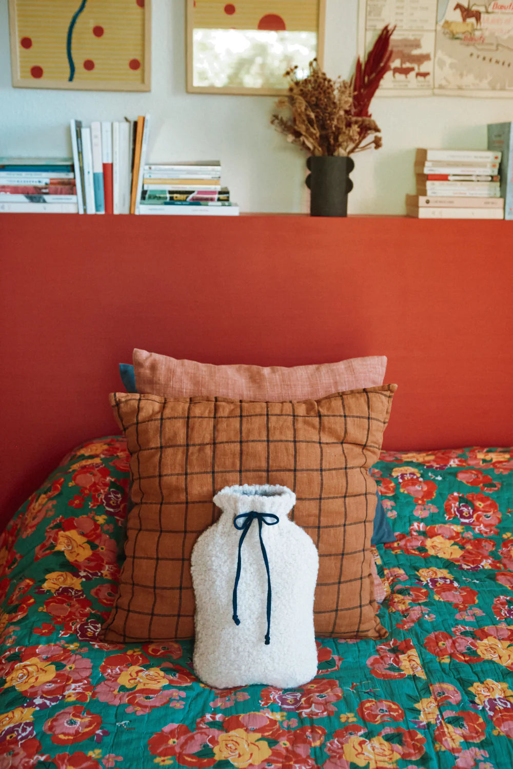 lilou hot water bottle cover in curly alpaca