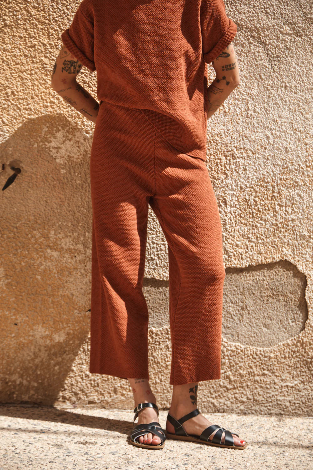 pre-order: louisa cropped pants in organic cotton