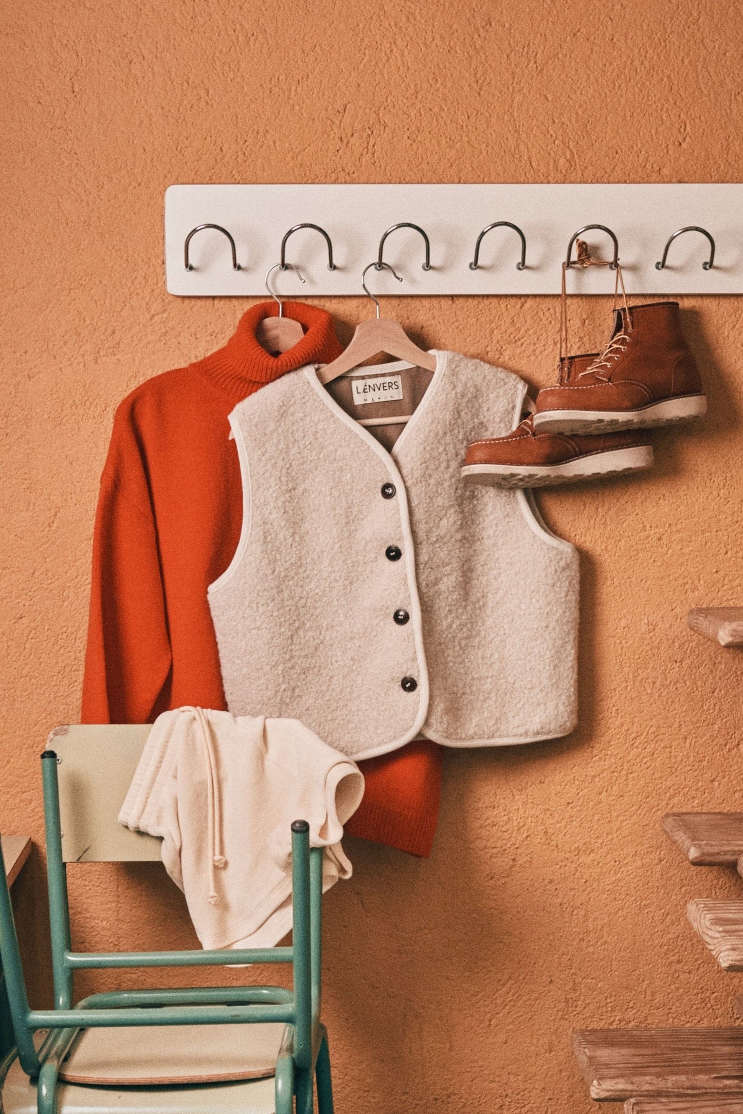 pre-order: luce curly alpaca vest - various colors