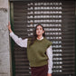 pre-order: maia sleeveless sweater in merino wool