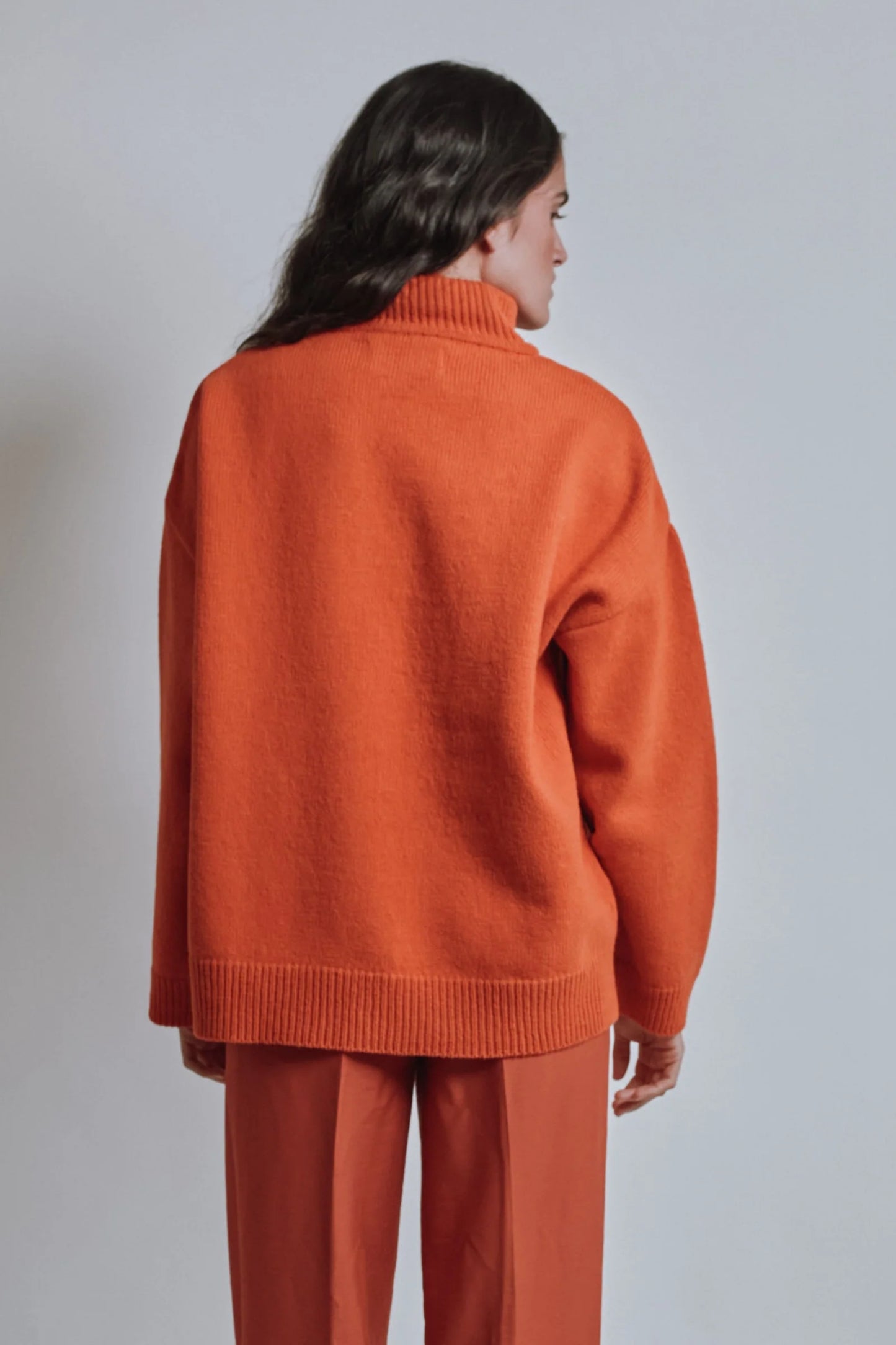 pre-order: michelle lightweight merino wool turtleneck sweater - various colors