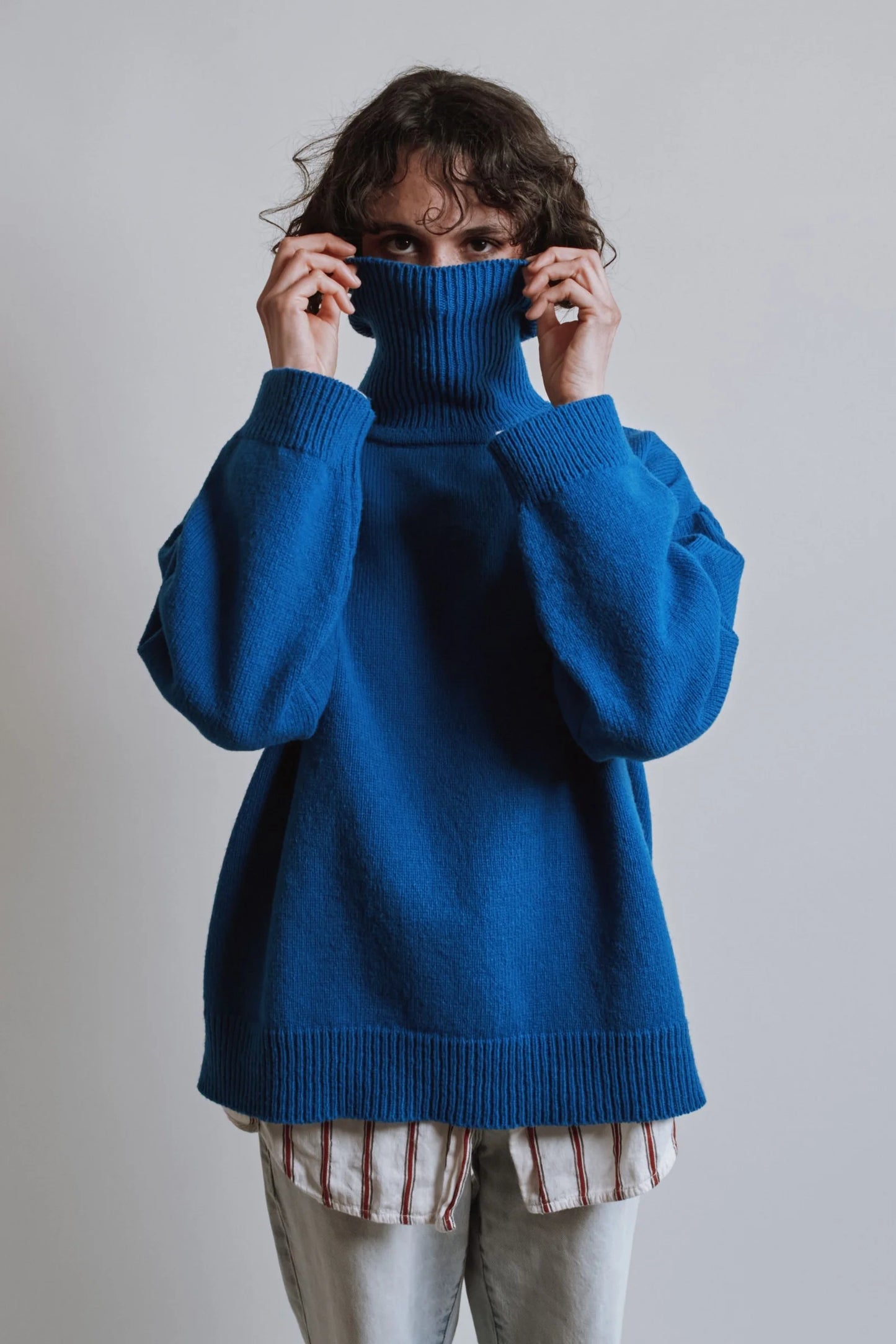pre-order: michelle lightweight merino wool turtleneck sweater - various colors