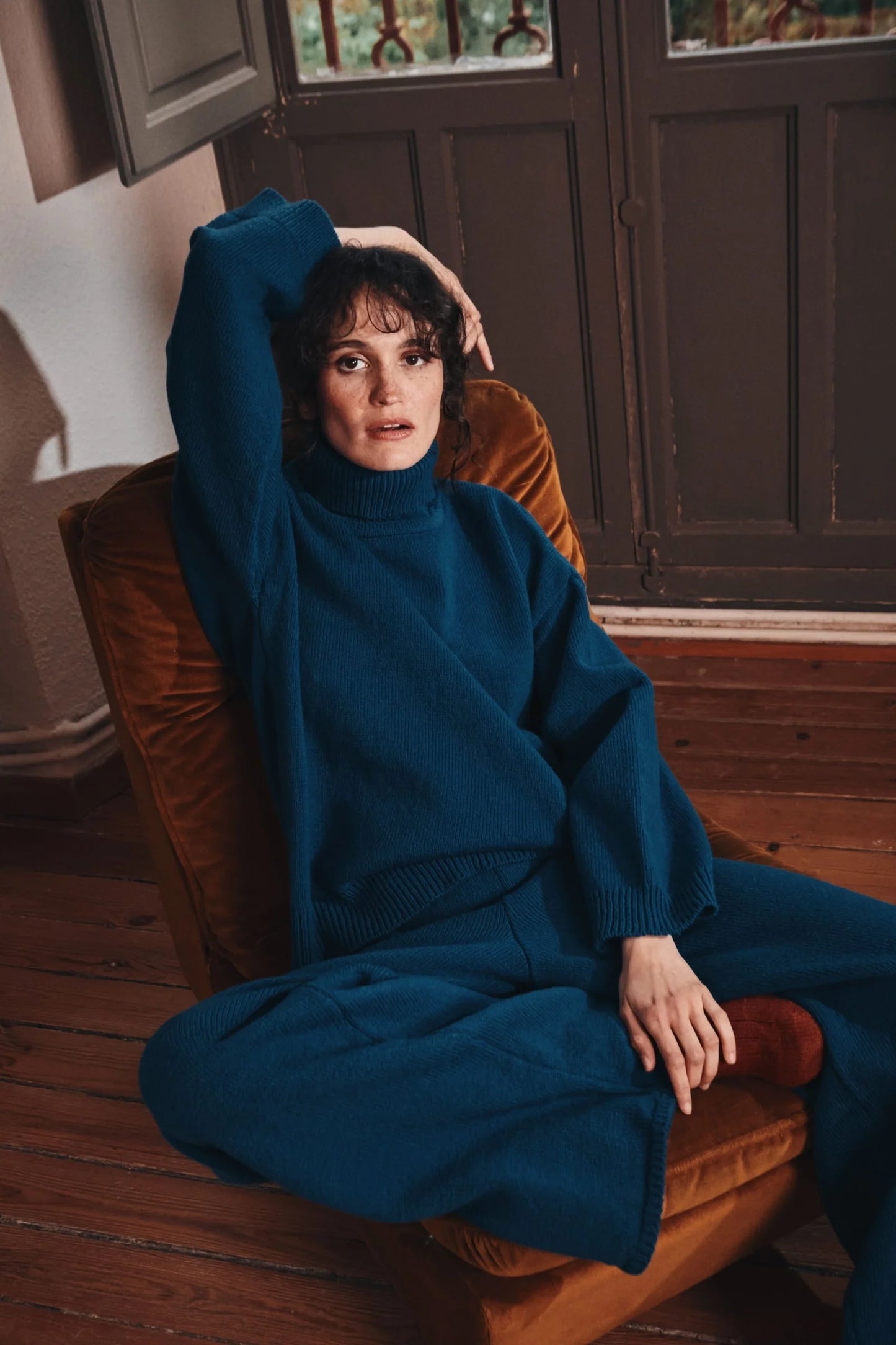 pre-order: michelle lightweight merino wool turtleneck sweater - various colors