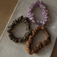 plant dyed silk scrunchie